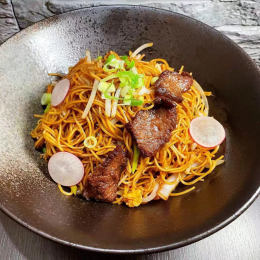 Nouilles sauté au boeuf